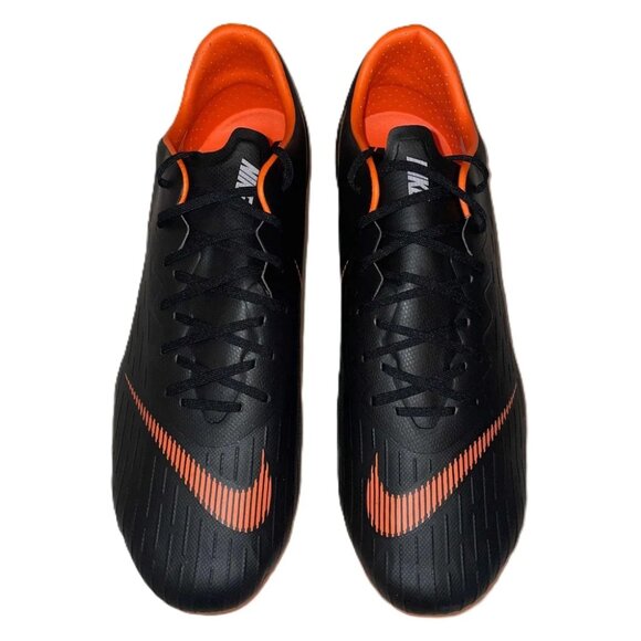 NEW Nike Vapor 12 Pro FG AH7381-081 Men’s Size 13 Black/Orange Soccer Cleats NIB - Picture 2 of 7